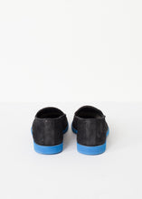 Load image into Gallery viewer, Suede Loafers - Black/Blue
