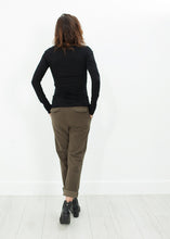 Load image into Gallery viewer, Sueded Cotton Pant in Khaki
