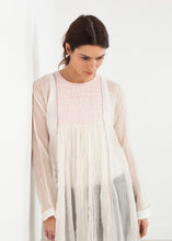 Load image into Gallery viewer, Pink Bib Dress in White
