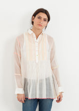 Load image into Gallery viewer, Sheer Rainbow Blouse in White
