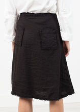 Load image into Gallery viewer, Wrap Snap Skirt in Black
