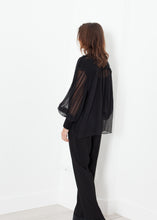 Load image into Gallery viewer, Poet Silk Sweater in Black
