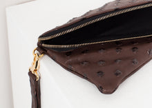 Load image into Gallery viewer, Roxanne Leather Clutch in Brown
