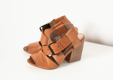 Load image into Gallery viewer, Buckle Strap Heel in Brown
