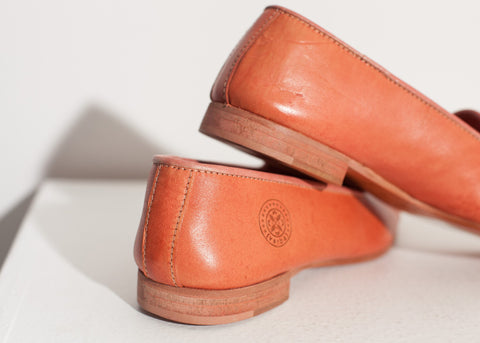 Leather Loafer in Rose